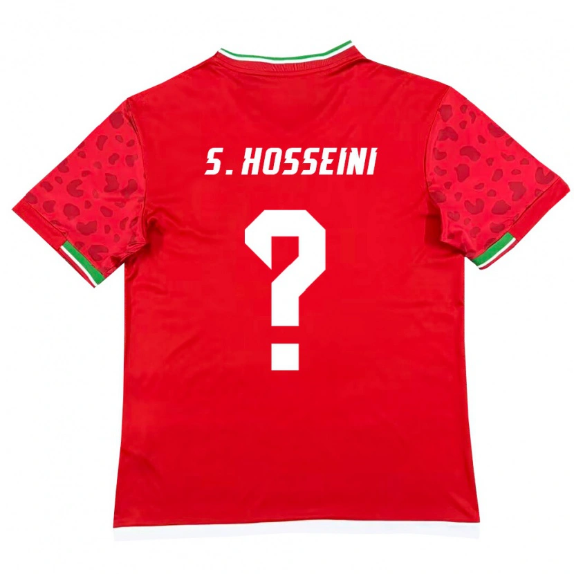 DanxenメンズイランSeyed Mohammadjavad Hosseini#0赤 白アウェイシャツ26-28ジャージーユニフォーム