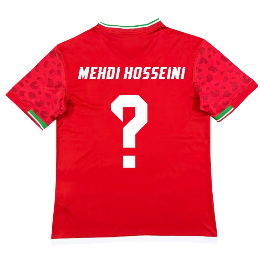 DanxenメンズイランSeyed Mehdi Hosseini#0赤 白アウェイシャツ26-28ジャージーユニフォーム