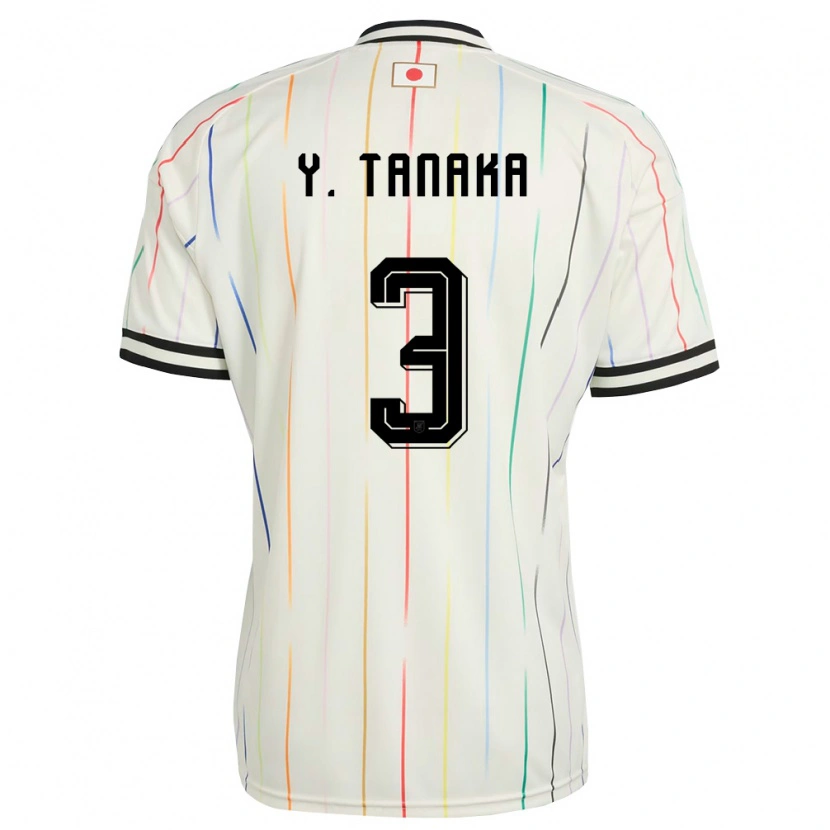 Danxenメンズ日本田中義峯#3白 黒アウェイシャツ26-28ジャージーユニフォーム