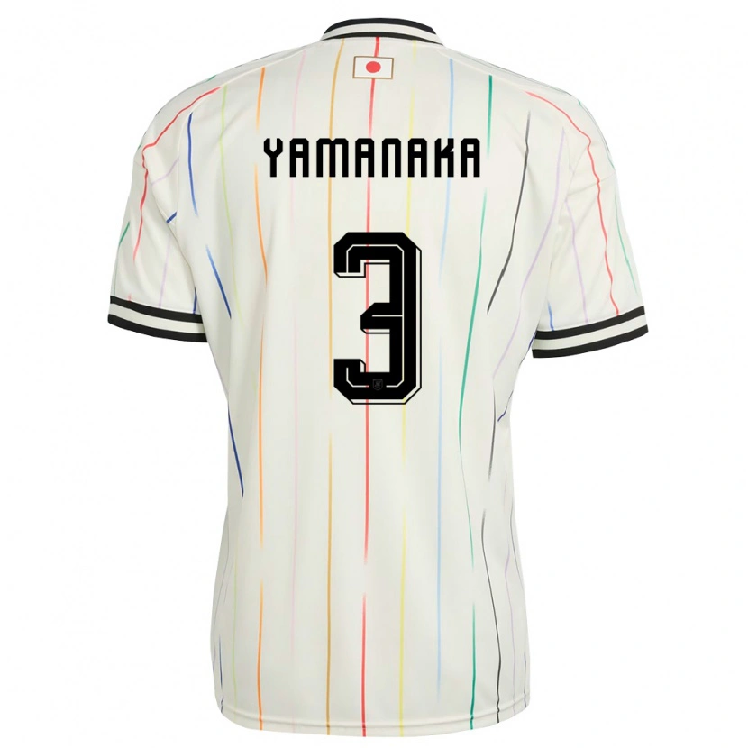 Danxenメンズ日本Yuki Yamanaka#3白 黒アウェイシャツ26-28ジャージーユニフォーム
