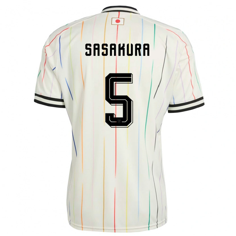 Danxenメンズ日本Takuma Sasakura#5白 黒アウェイシャツ26-28ジャージーユニフォーム