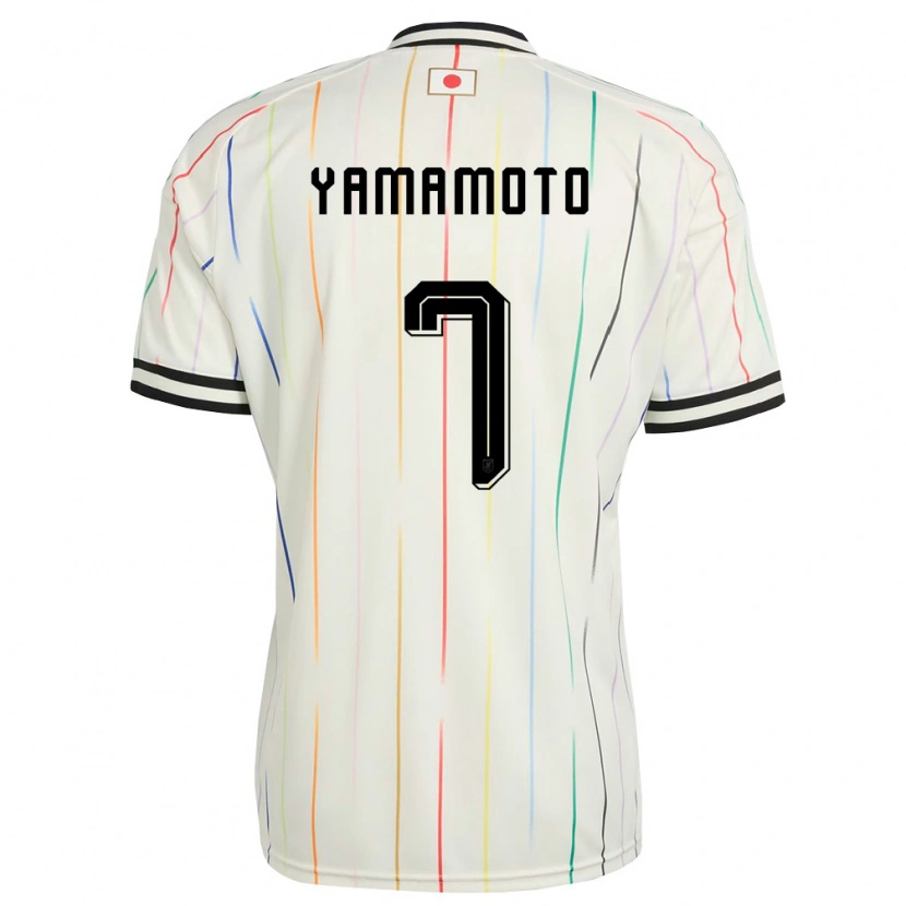 Danxenメンズ日本山本理仁#7白 黒アウェイシャツ26-28ジャージーユニフォーム