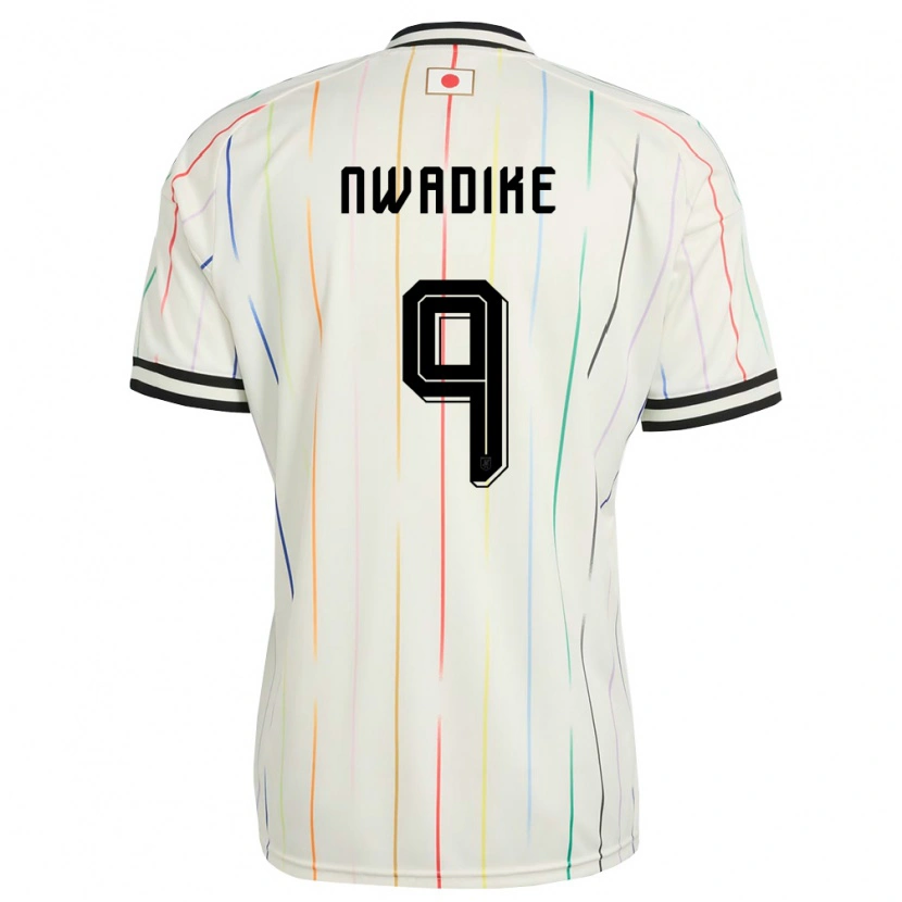 Danxenメンズ日本Uche Brian Seo Nwadike#9白 黒アウェイシャツ26-28ジャージーユニフォーム