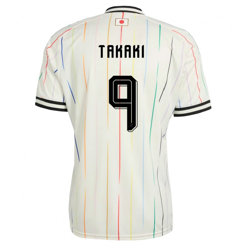 Danxenメンズ日本Eito Takaki#9白 黒アウェイシャツ26-28ジャージーユニフォーム