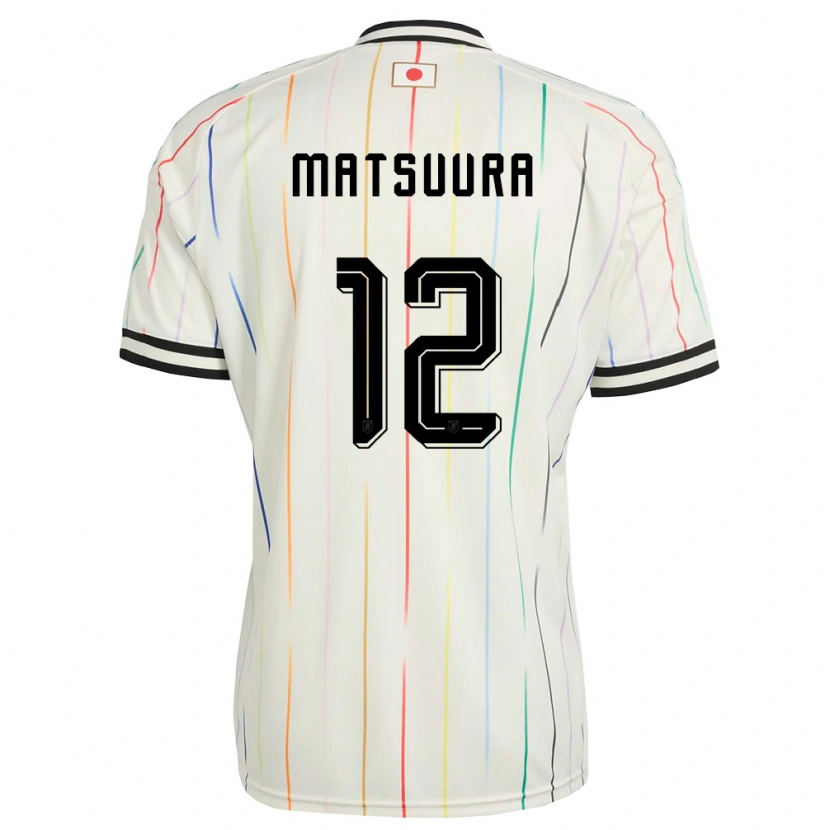 Danxenメンズ日本Hiroto Matsuura#12白 黒アウェイシャツ26-28ジャージーユニフォーム
