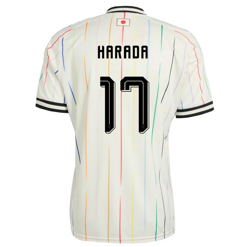 Danxenメンズ日本Soru Harada#17白 黒アウェイシャツ26-28ジャージーユニフォーム