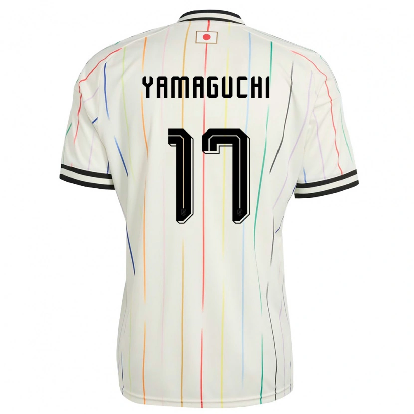 Danxenメンズ日本Taiyo Yamaguchi#17白 黒アウェイシャツ26-28ジャージーユニフォーム
