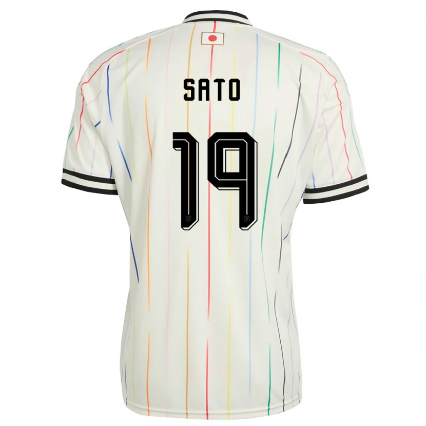 Danxenメンズ日本Raku Sato#19白 黒アウェイシャツ26-28ジャージーユニフォーム