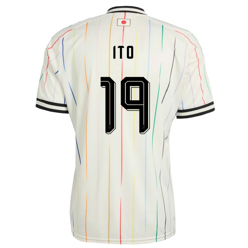 Danxenメンズ日本Yu Ito#19白 黒アウェイシャツ26-28ジャージーユニフォーム
