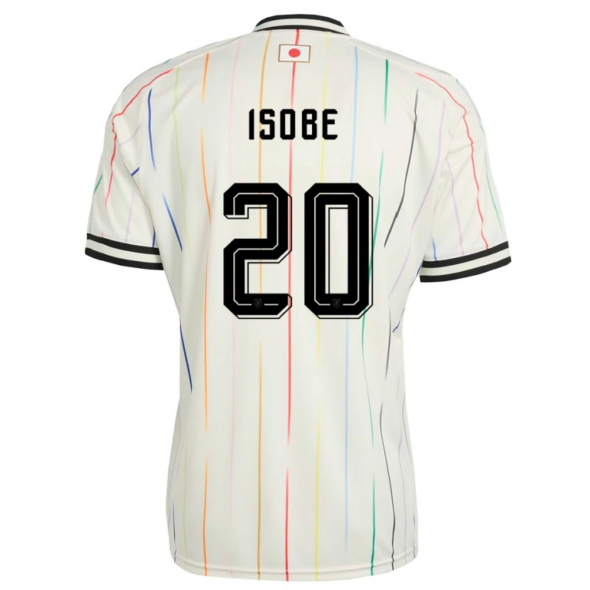Danxenメンズ日本Ren Isobe#20白 黒アウェイシャツ26-28ジャージーユニフォーム