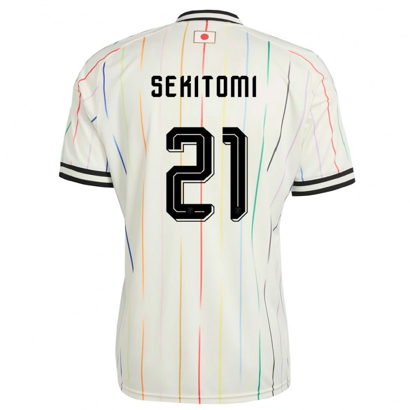 Danxenメンズ日本Kanta Sekitomi#21白 黒アウェイシャツ26-28ジャージーユニフォーム