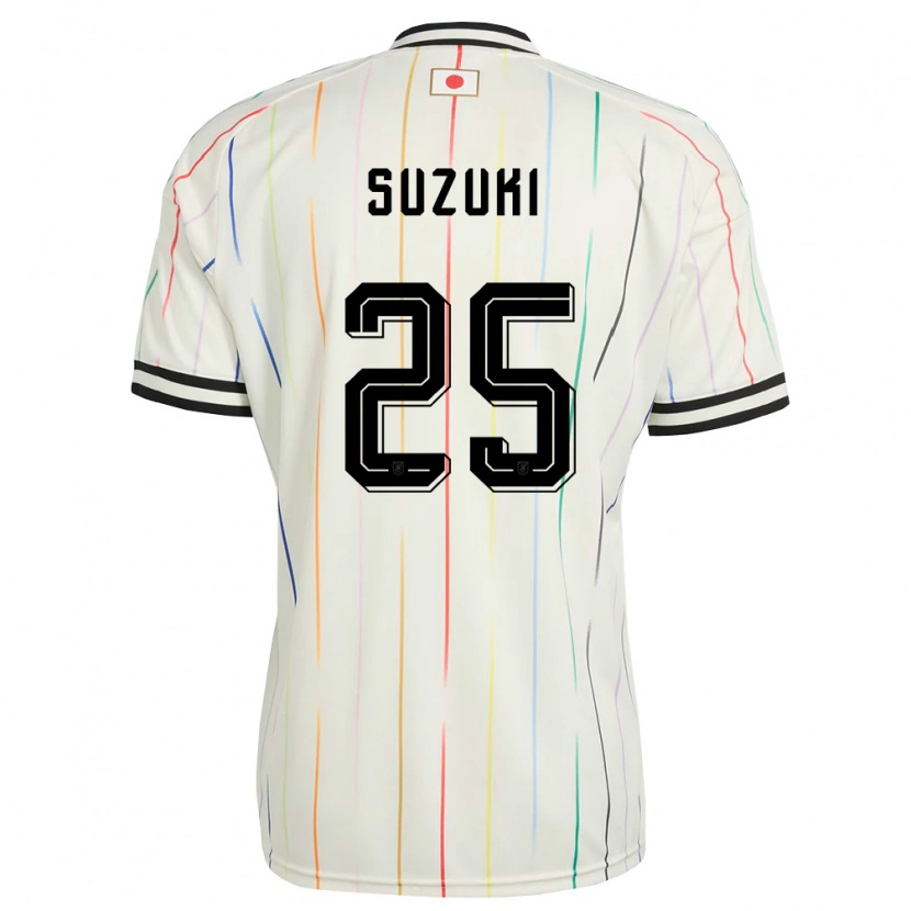 Danxenメンズ日本すずき じゅんのすけ#25白 黒アウェイシャツ26-28ジャージーユニフォーム
