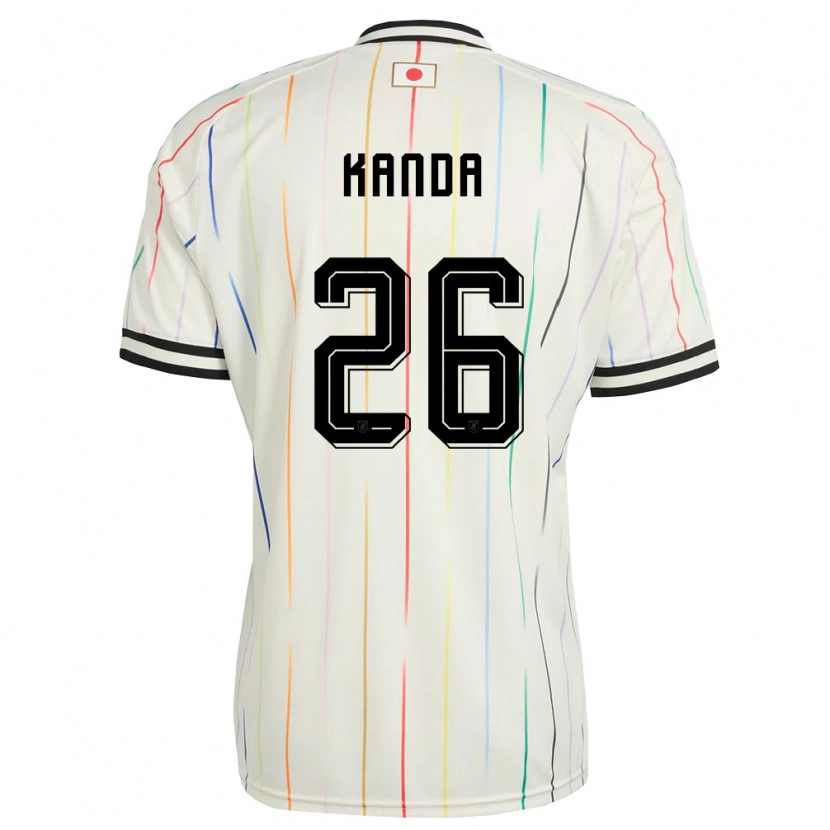 Danxenメンズ日本Hiroto Kanda#26白 黒アウェイシャツ26-28ジャージーユニフォーム