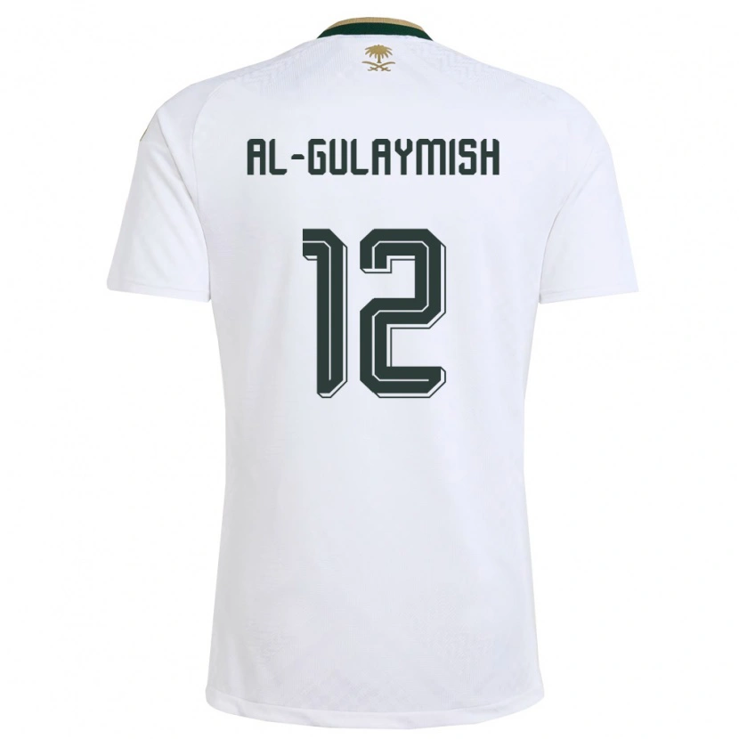 DanxenメンズサウジアラビアNawaf Al-Gulaymish#12白 緑 金アウェイシャツ26-28ジャージーユニフォーム