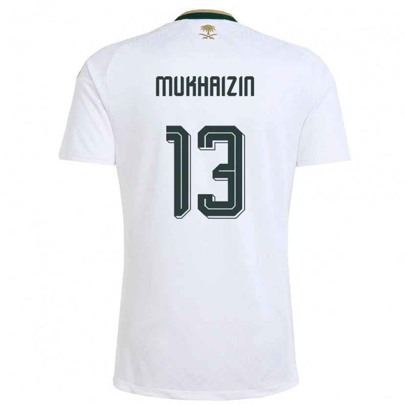 Danxenメンズサウジアラビアラガド・ムハイジン#13白 緑 金アウェイシャツ26-28ジャージーユニフォーム