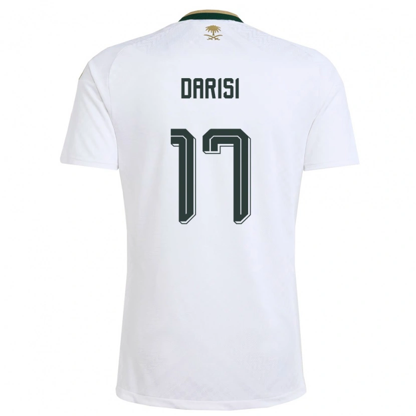 DanxenメンズサウジアラビアAbdulkarim Darisi#17白 緑 金アウェイシャツ26-28ジャージーユニフォーム