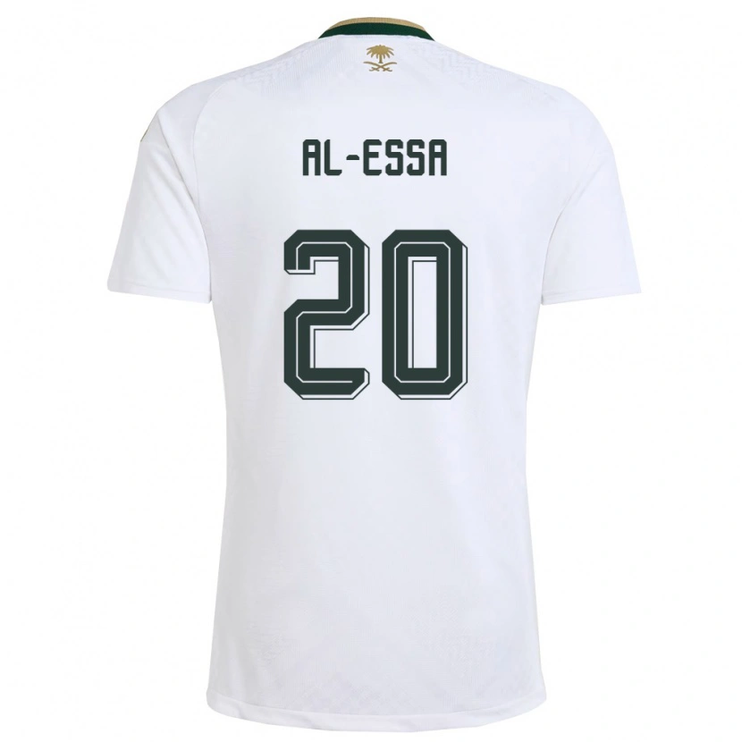 DanxenメンズサウジアラビアKaram Al-Essa#20白 緑 金アウェイシャツ26-28ジャージーユニフォーム