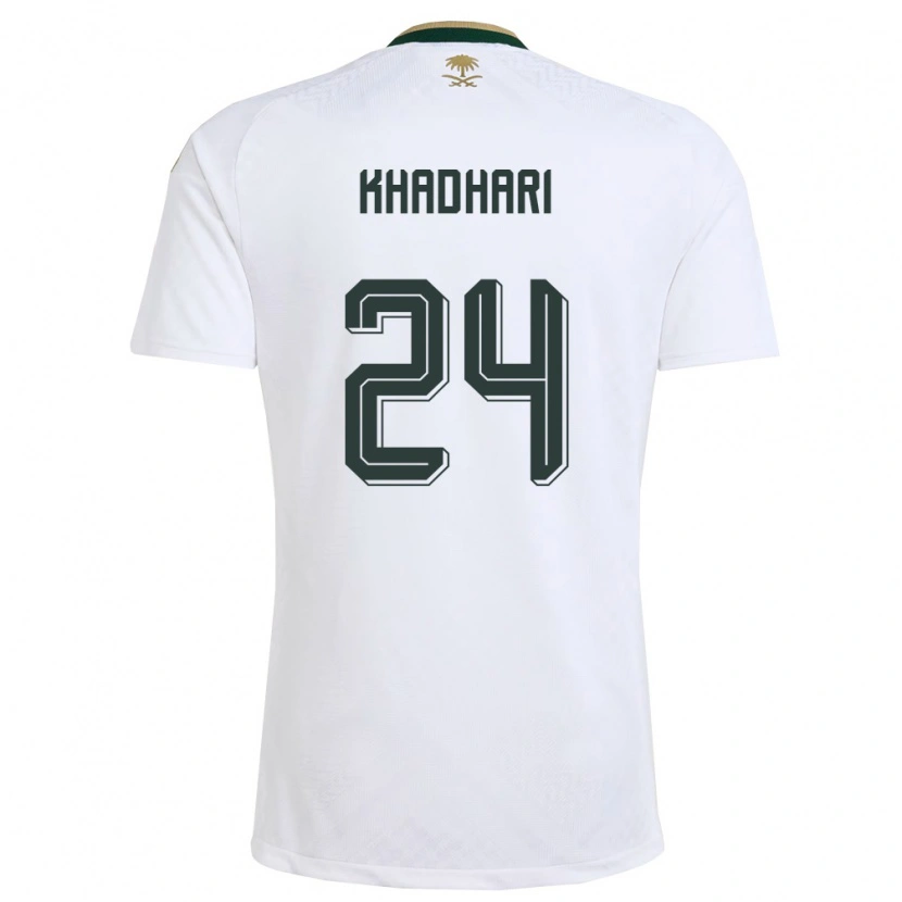 DanxenメンズサウジアラビアMurad Khadhari#24白 緑 金アウェイシャツ26-28ジャージーユニフォーム