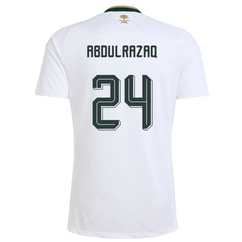 DanxenメンズサウジアラビアAseel Abdulrazaq#24白 緑 金アウェイシャツ26-28ジャージーユニフォーム