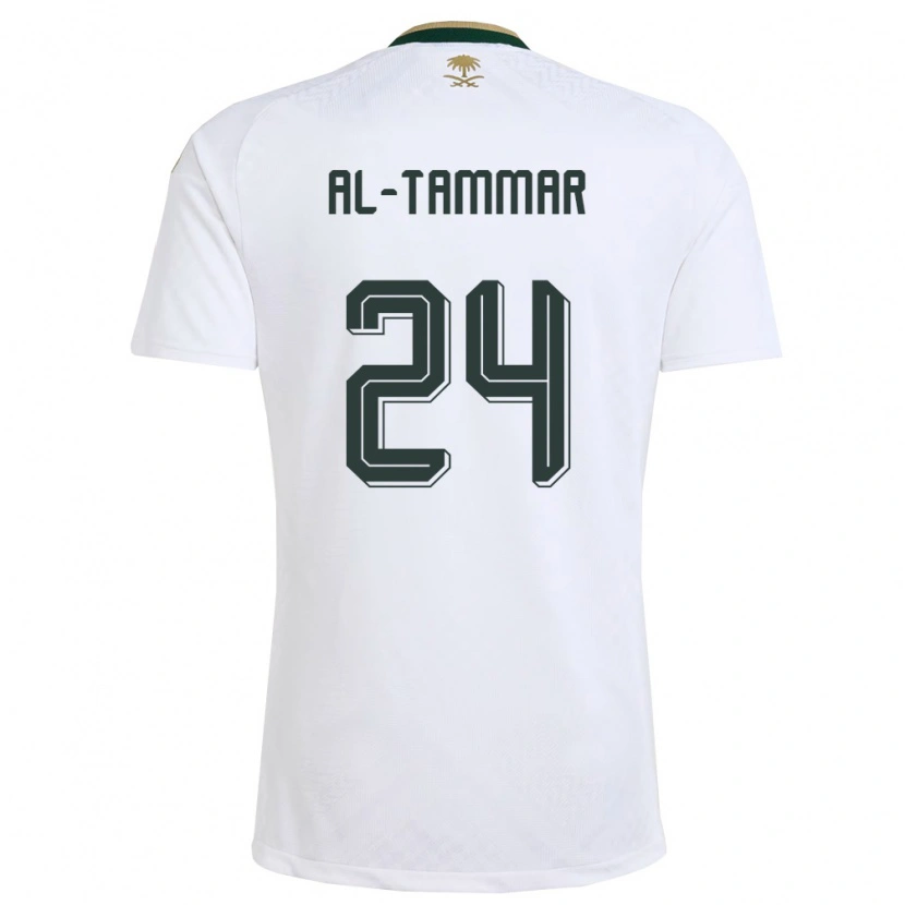 DanxenメンズサウジアラビアAbdulaziz Al-Tammar#24白 緑 金アウェイシャツ26-28ジャージーユニフォーム