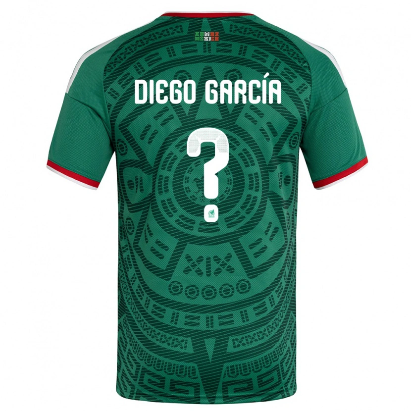 DanxenレディースメキシコDiego García#0緑 白 赤ホームシャツ26-28ジャージーユニフォーム