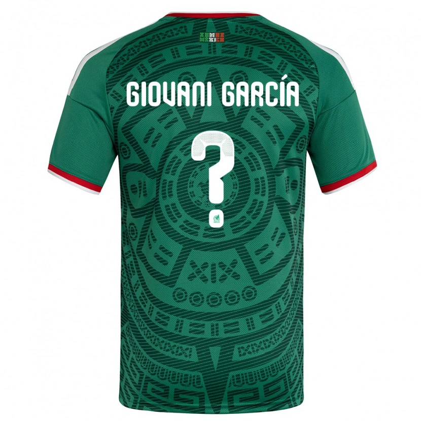 DanxenレディースメキシコGiovani García#0緑 白 赤ホームシャツ26-28ジャージーユニフォーム