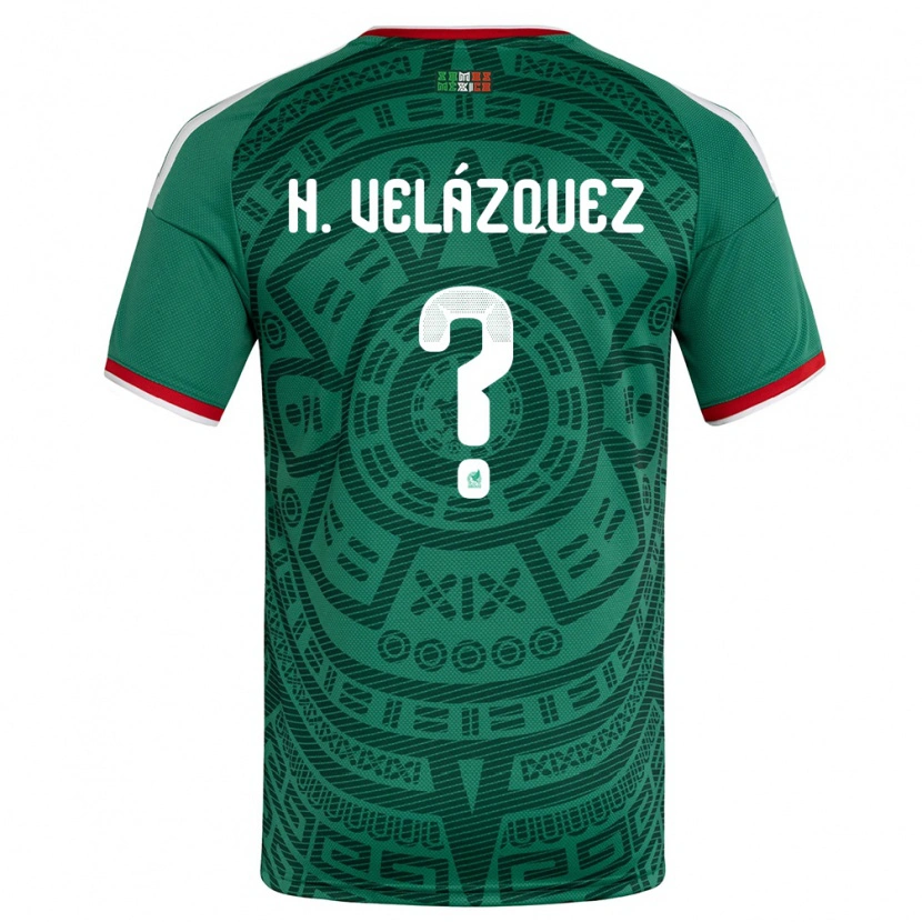 DanxenレディースメキシコHéber Velázquez#0緑 白 赤ホームシャツ26-28ジャージーユニフォーム