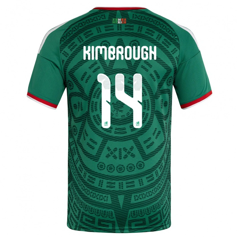 DanxenレディースメキシコDa'vian Kimbrough#14緑 白 赤ホームシャツ26-28ジャージーユニフォーム