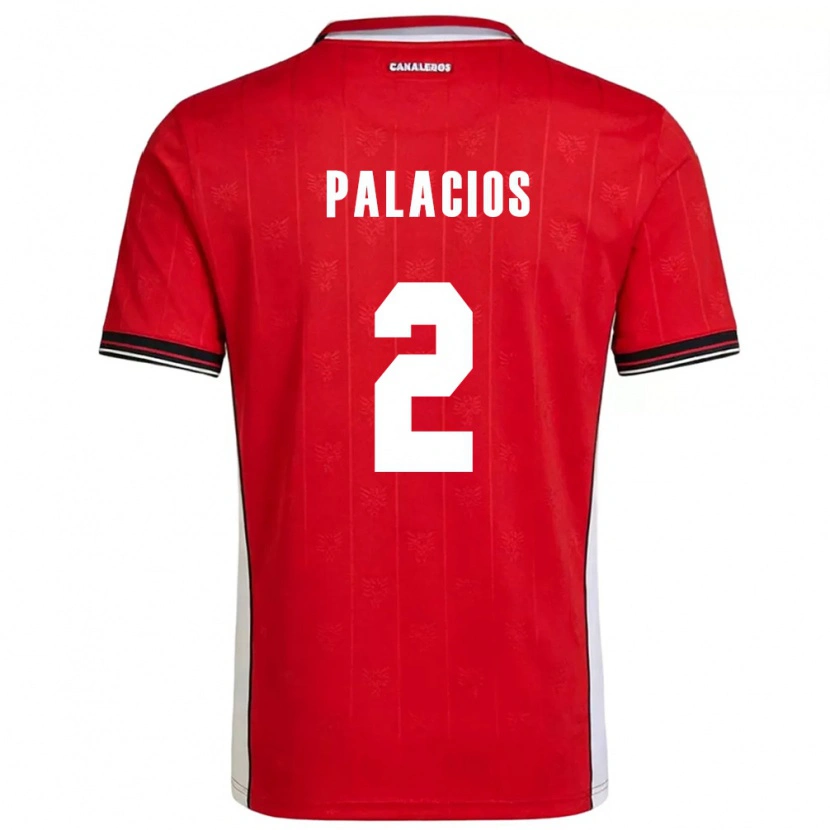 DanxenレディースパナマJosimar Palacios#2赤 茶 白ホームシャツ26-28ジャージーユニフォーム