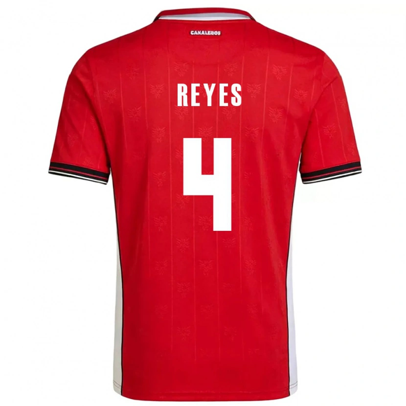 DanxenレディースパナマArián Reyes#4赤 茶 白ホームシャツ26-28ジャージーユニフォーム
