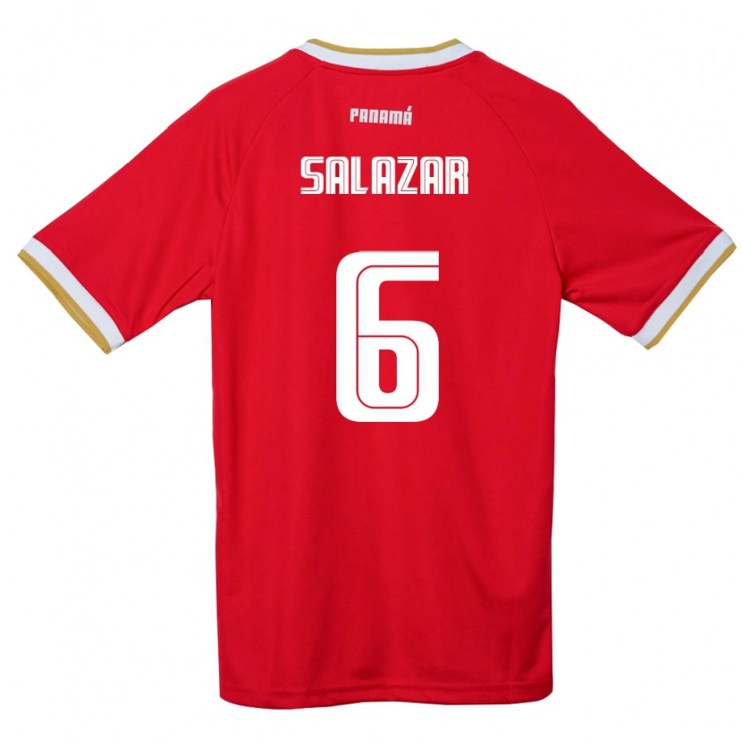 DanxenレディースパナマDeysiré Salazar#6赤 茶 白ホームシャツ26-28ジャージーユニフォーム
