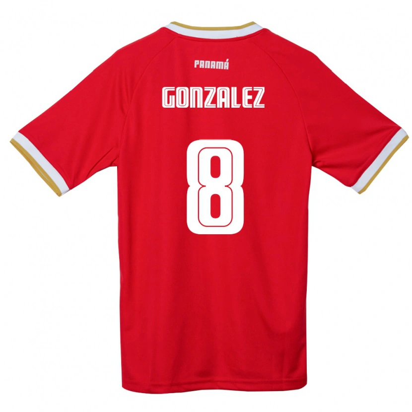 DanxenレディースパナマSchiandra González#8赤 茶 白ホームシャツ26-28ジャージーユニフォーム