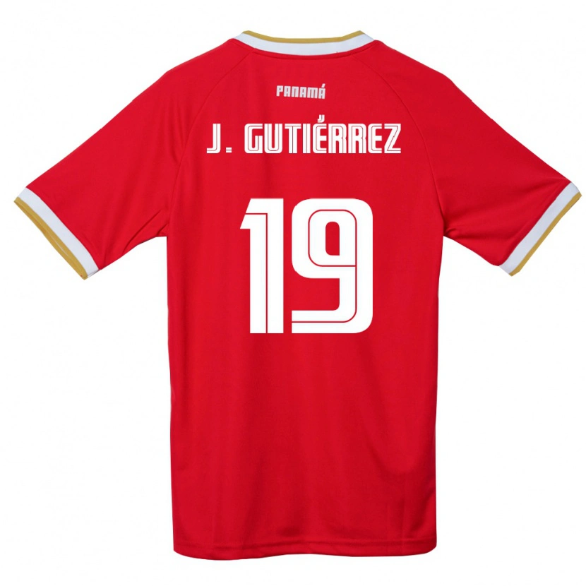 DanxenレディースパナマJorge Gutiérrez#19赤 茶 白ホームシャツ26-28ジャージーユニフォーム