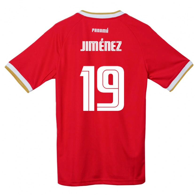 DanxenレディースパナマMijahir Jiménez#19赤 茶 白ホームシャツ26-28ジャージーユニフォーム
