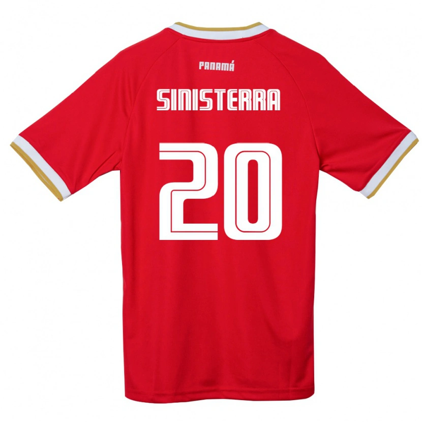 DanxenレディースパナマCarlos Sinisterra#20赤 茶 白ホームシャツ26-28ジャージーユニフォーム
