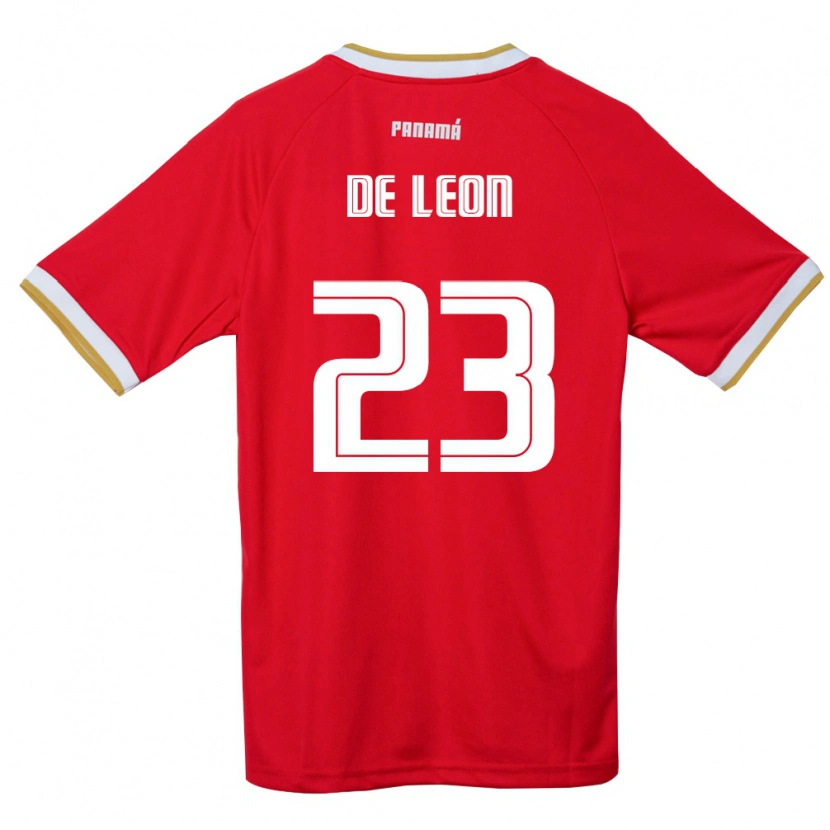 DanxenレディースパナマYerenis De León#23赤 茶 白ホームシャツ26-28ジャージーユニフォーム