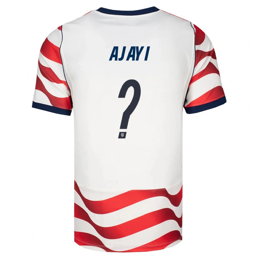 Danxenレディースアメリカ合衆国Olumuyiwa Ajayi#0赤 白 黒ホームシャツ26-28ジャージーユニフォーム