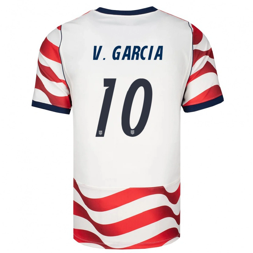 Danxenレディースアメリカ合衆国Vinny Garcia#10赤 白 黒ホームシャツ26-28ジャージーユニフォーム