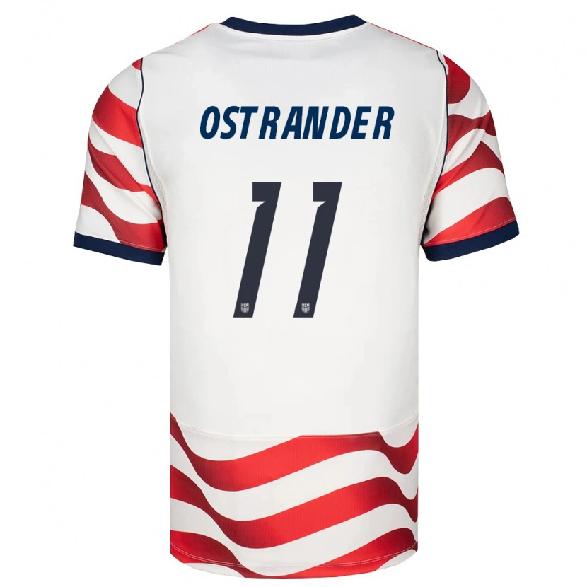 Danxenレディースアメリカ合衆国ウィリアム・オストランダー#11赤 白 黒ホームシャツ26-28ジャージーユニフォーム