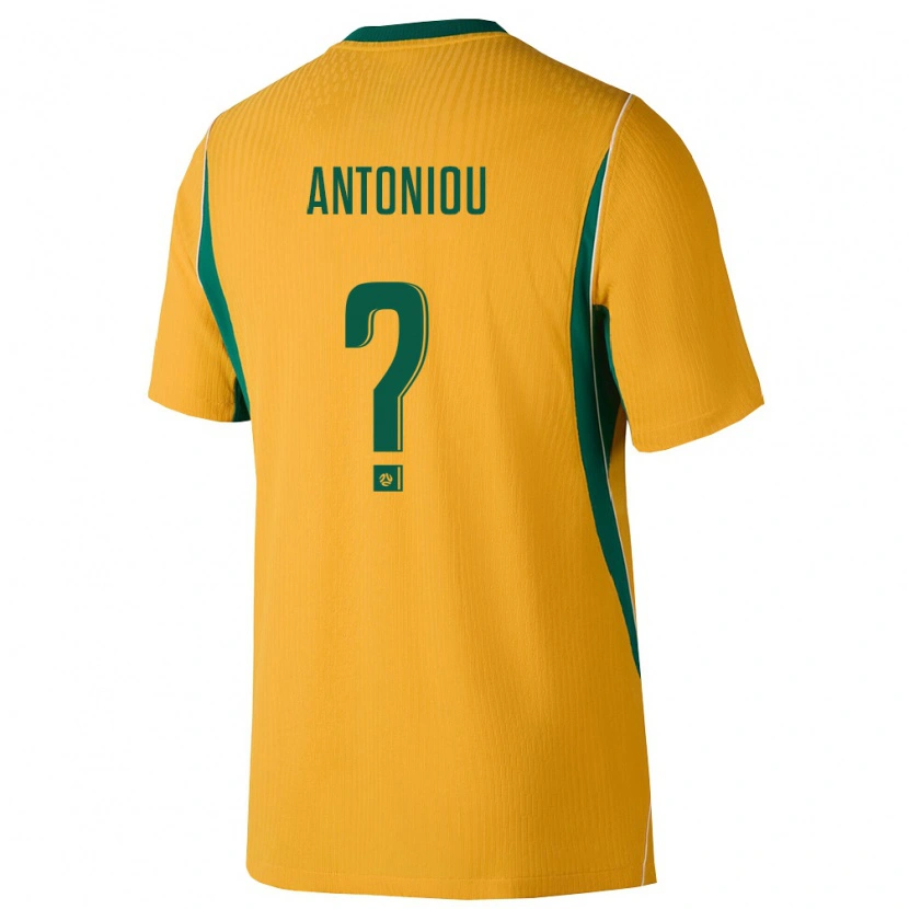 DanxenレディースオーストラリアPeter Antoniou#0黄 緑ホームシャツ26-28ジャージーユニフォーム