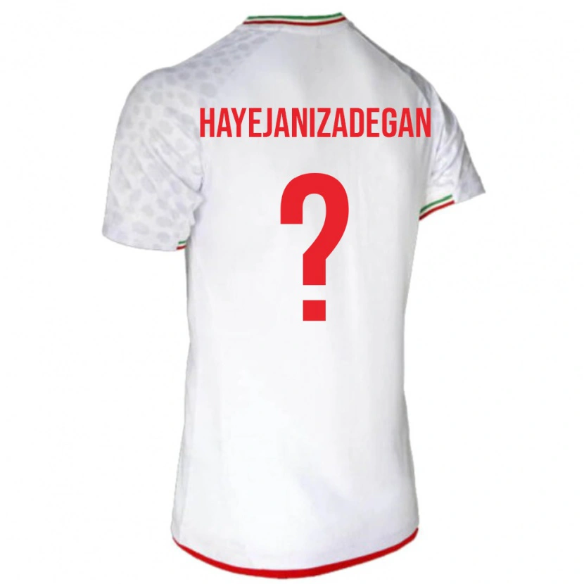 DanxenレディースイランIliya Hayejanizadegan#0白 赤ホームシャツ26-28ジャージーユニフォーム