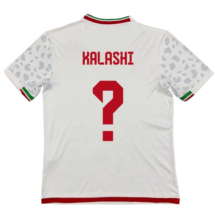 DanxenレディースイランAryan Kalashi#0白 赤ホームシャツ26-28ジャージーユニフォーム