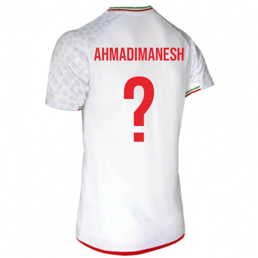 DanxenレディースイランIliya Ahmadimanesh#0白 赤ホームシャツ26-28ジャージーユニフォーム
