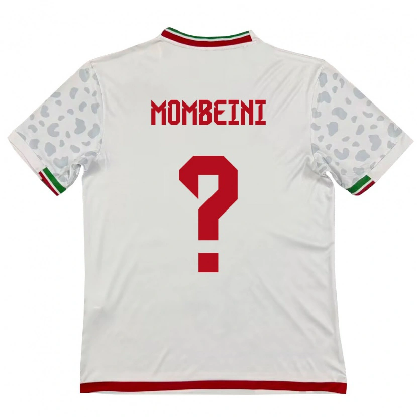 DanxenレディースイランMohammadamin Mombeini#0白 赤ホームシャツ26-28ジャージーユニフォーム