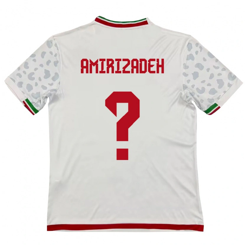 DanxenレディースイランKomeil Amirizadeh#0白 赤ホームシャツ26-28ジャージーユニフォーム
