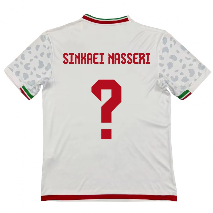DanxenレディースイランAmirreza Sinkaei Nasseri#0白 赤ホームシャツ26-28ジャージーユニフォーム