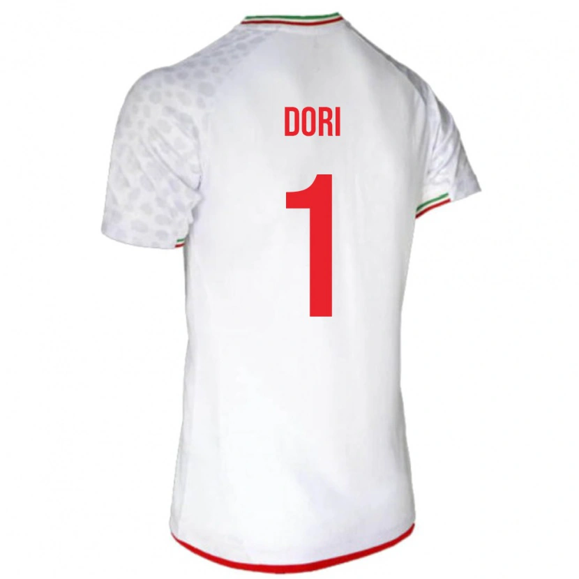 DanxenレディースイランBardia Dori#1白 赤ホームシャツ26-28ジャージーユニフォーム