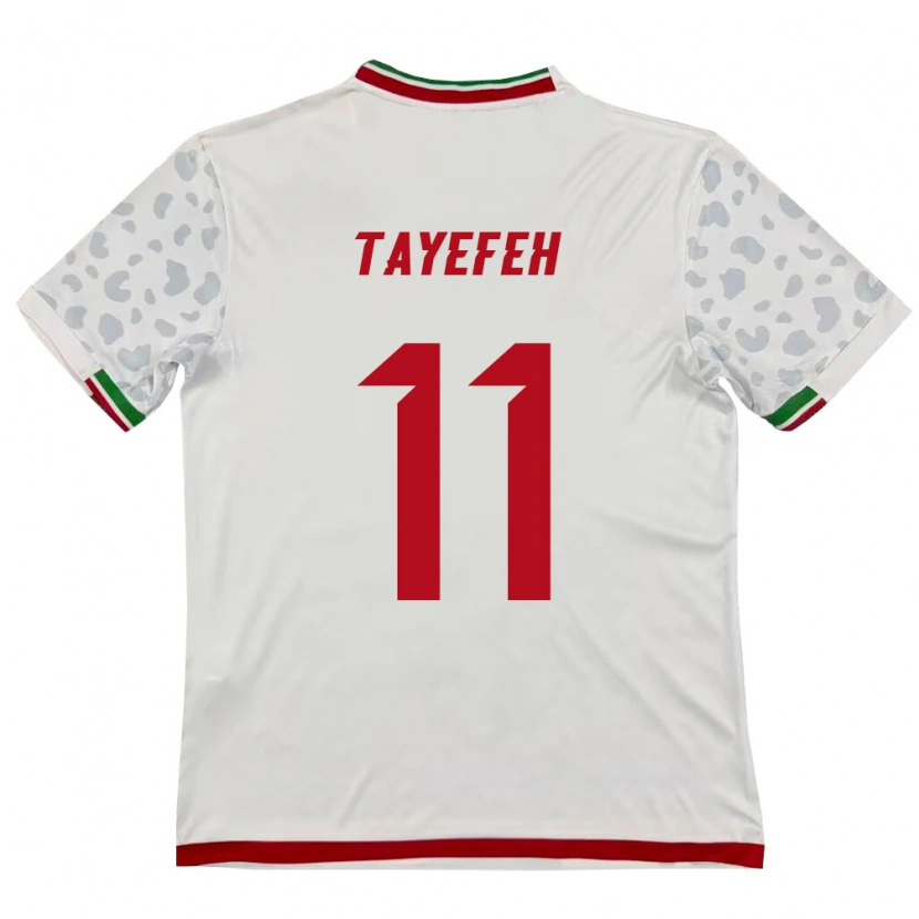DanxenレディースイランAmirhossein Tayefeh#11白 赤ホームシャツ26-28ジャージーユニフォーム