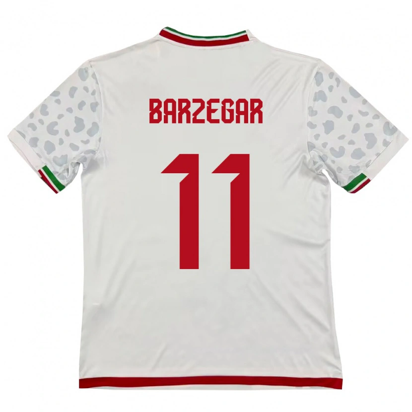 Danxenレディースイランアリア・バーゼガー#11白 赤ホームシャツ26-28ジャージーユニフォーム
