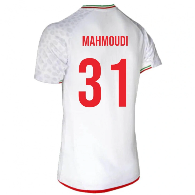DanxenレディースイランAmirhossein Mahmoudi#31白 赤ホームシャツ26-28ジャージーユニフォーム